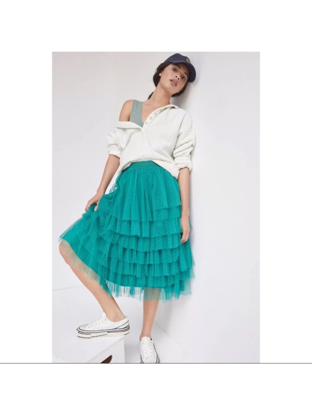 Anthropologie Layered Tulle Midi Skirt - Women